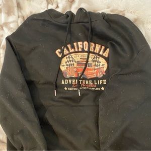 Black graphic hoodie